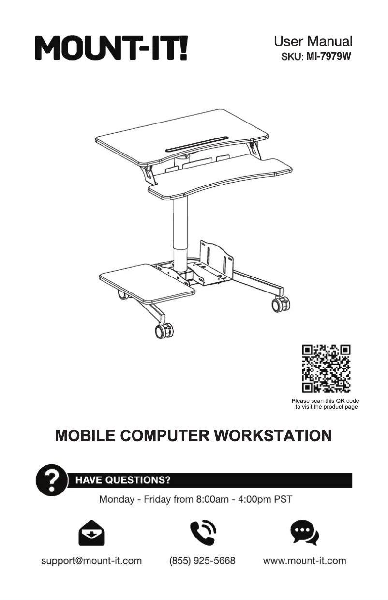Page 1 de la notice Manuel utilisateur Mount-It! MI-7979W
