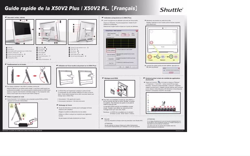 Page n°1 - Manuel utilisateur Shuttle X 5020VA Plus