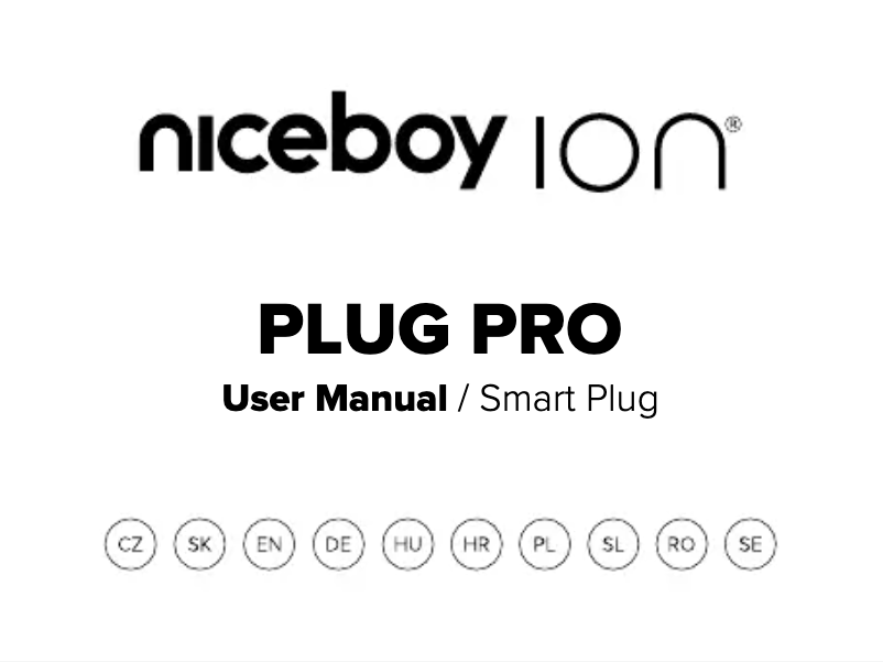 Page n°1 - Manuel utilisateur Niceboy ION Smart Plug Pro