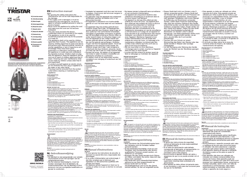 Image de la première page du manuel de l'appareil SZ-2131