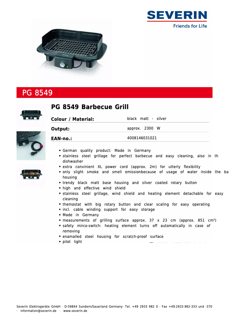 Imagen de la primera página del manual del dispositivo PG 8549