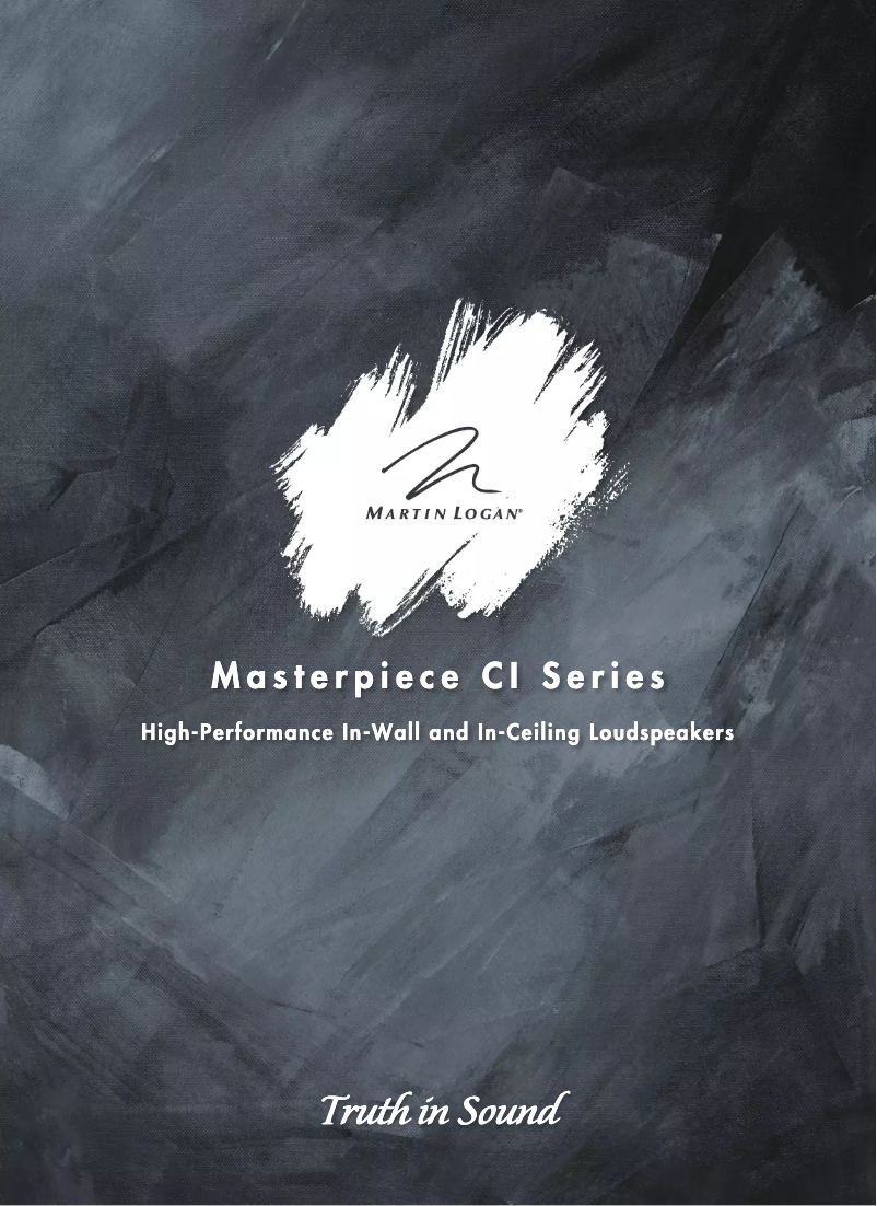 Page n°1 - Brochure Martin Logan Tribute 5XW