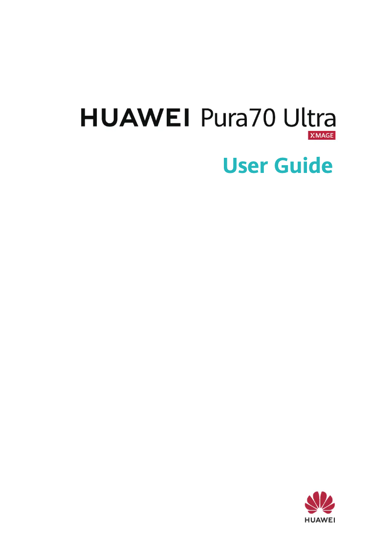 Page n°1 - Manuel utilisateur Huawei Pura 70 Ultra