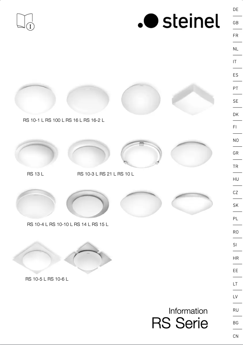 Image de la première page du manuel de l'appareil RS 16 L S