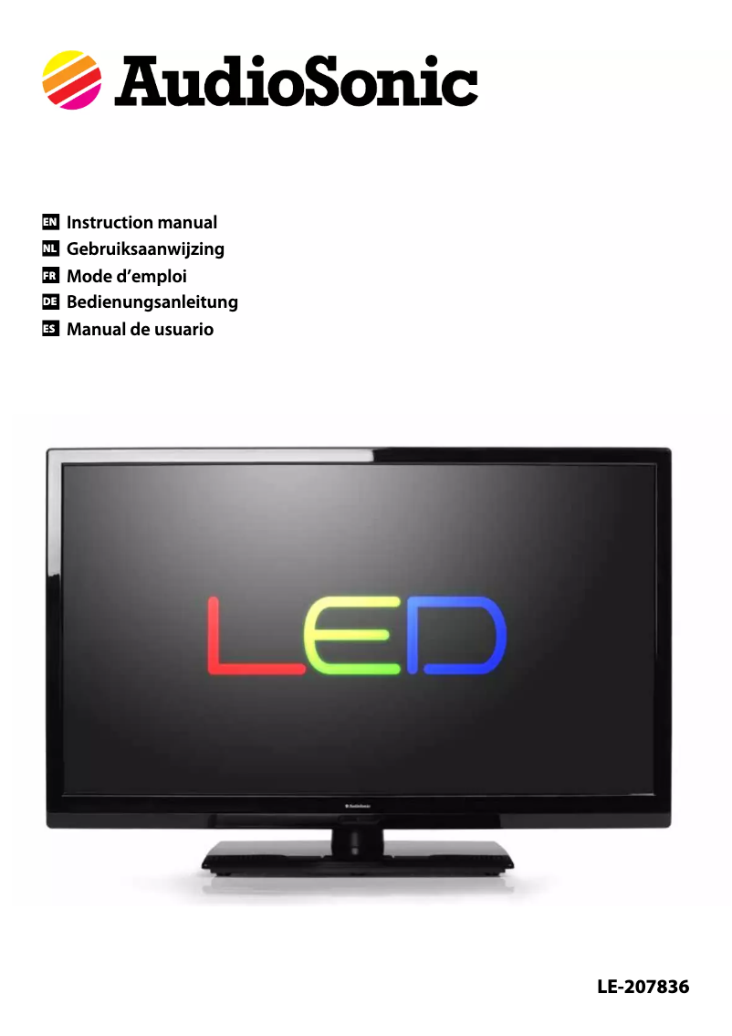 Page n°1 - Manuel utilisateur AudioSonic LE-247802