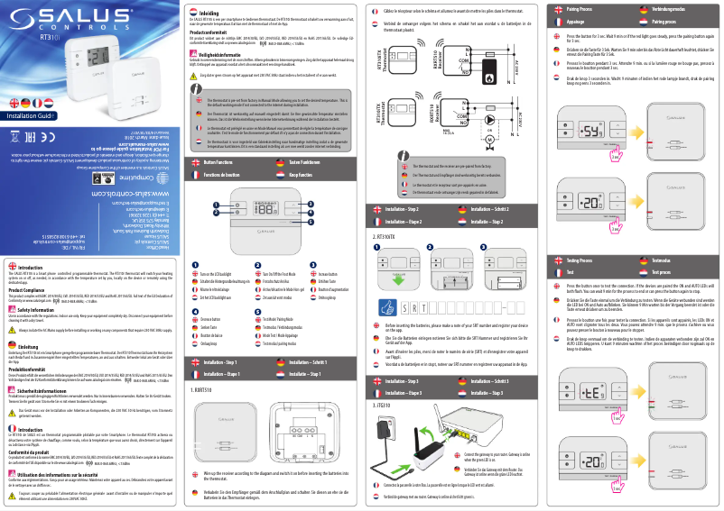 Page 1 de la notice Manuel utilisateur Salus RT310i