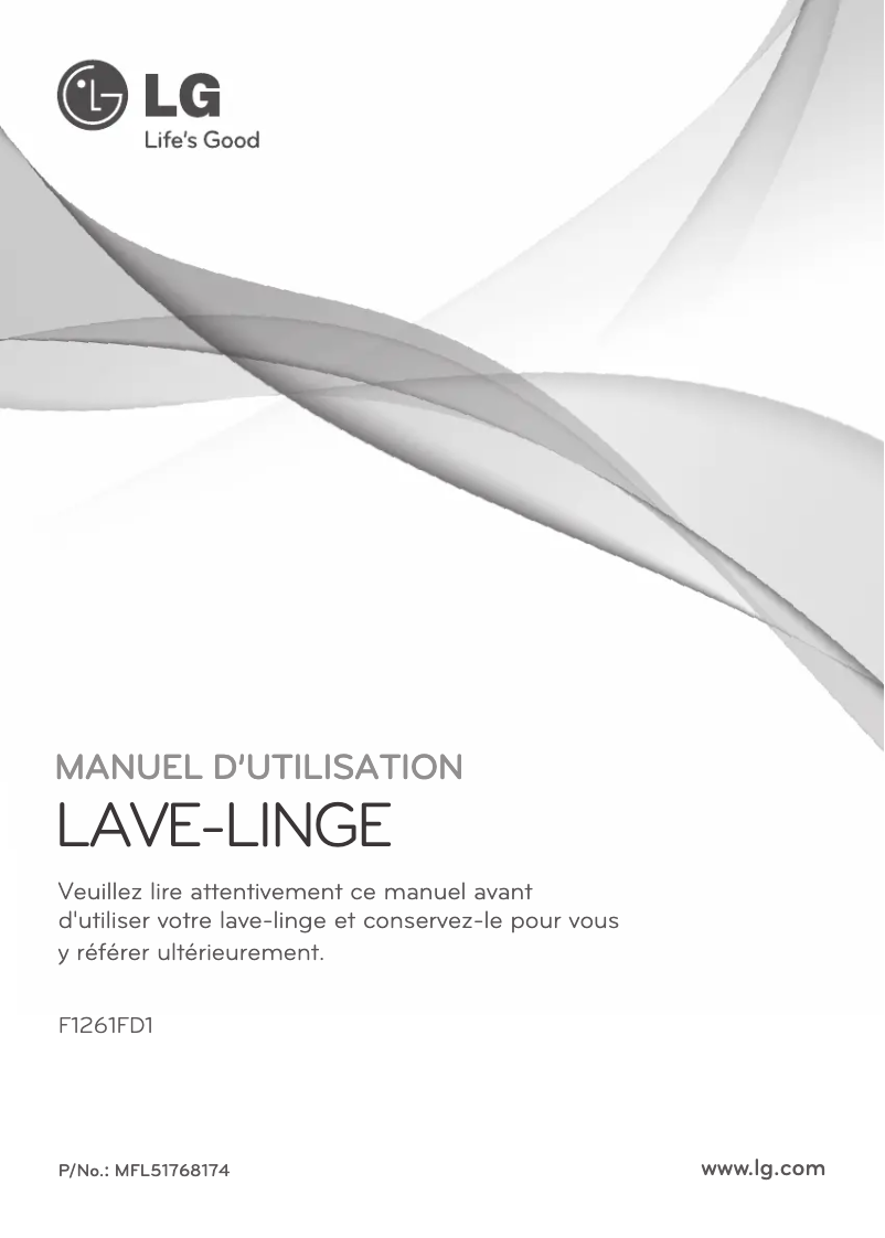 Image de la première page du manuel de l'appareil F1261FD1