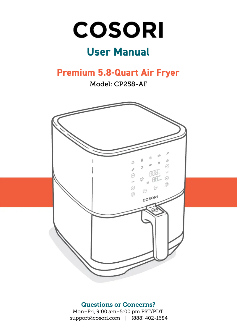 Página 1 del manual Manual de usuario Cosori CP258-AF