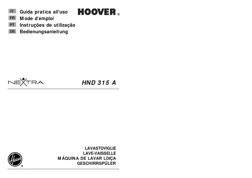 Page n°1 - Manuel utilisateur Hoover HND 315AAL-85