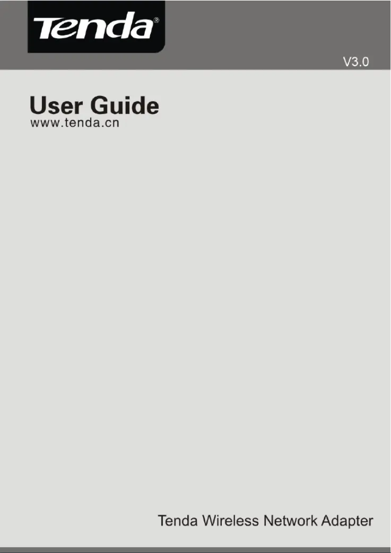 Page 1 de la notice Manuel utilisateur Tenda W311U+