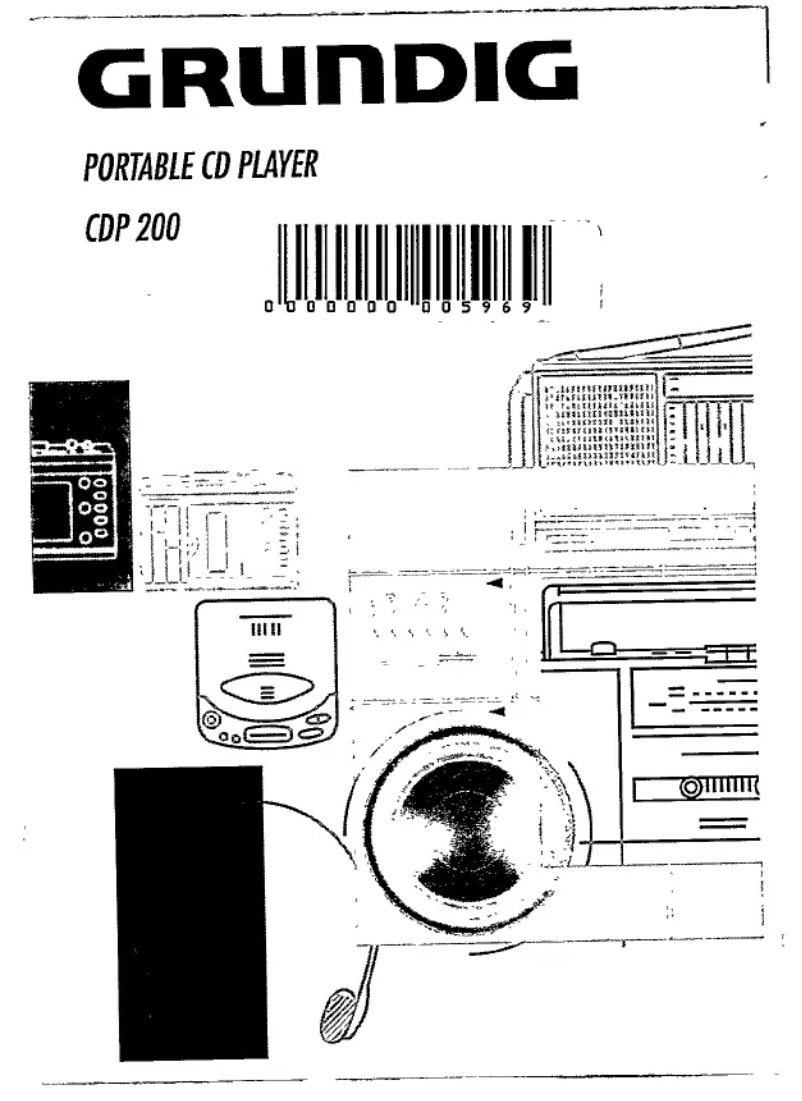 Page 1 de la notice Manuel utilisateur Grundig CDP 200
