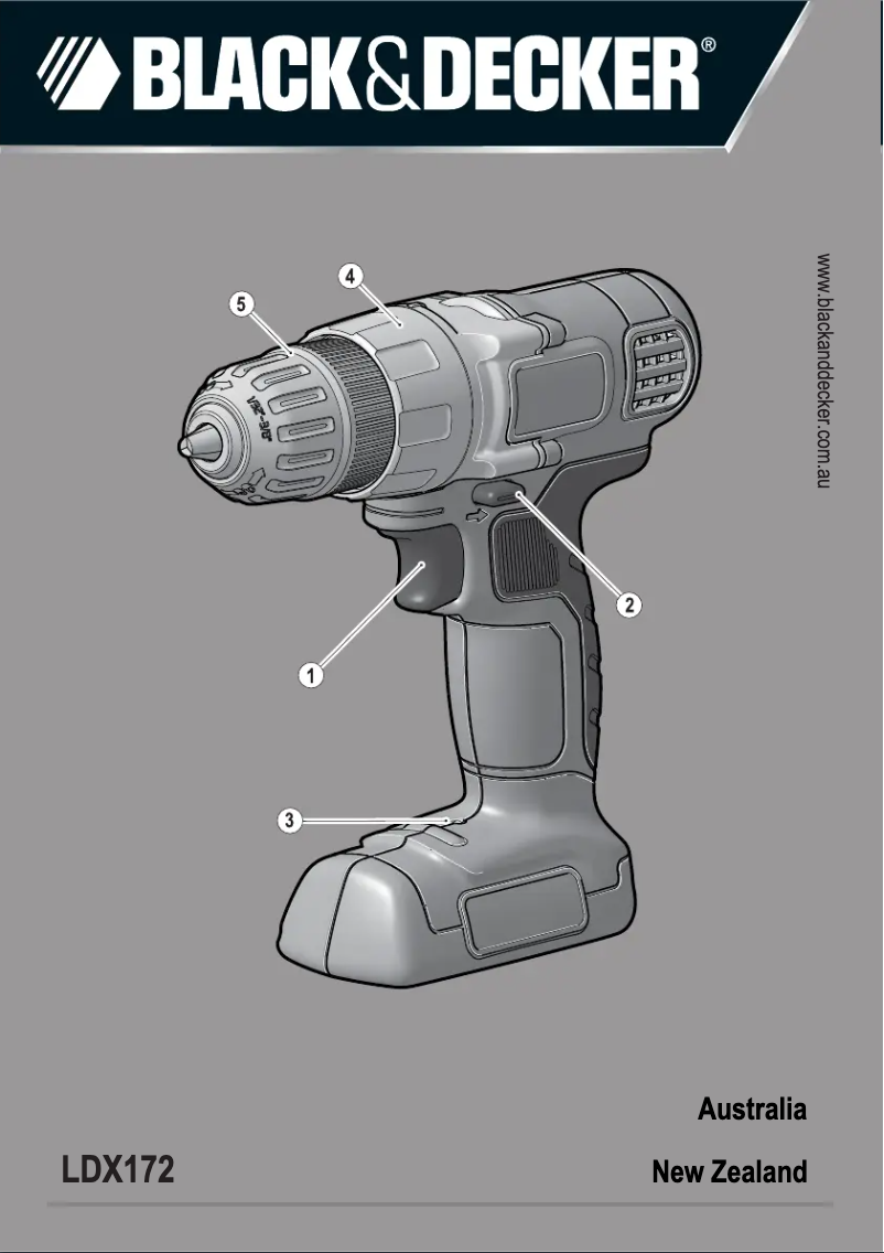 Page n°1 - Manuel utilisateur Black & Decker LDX172