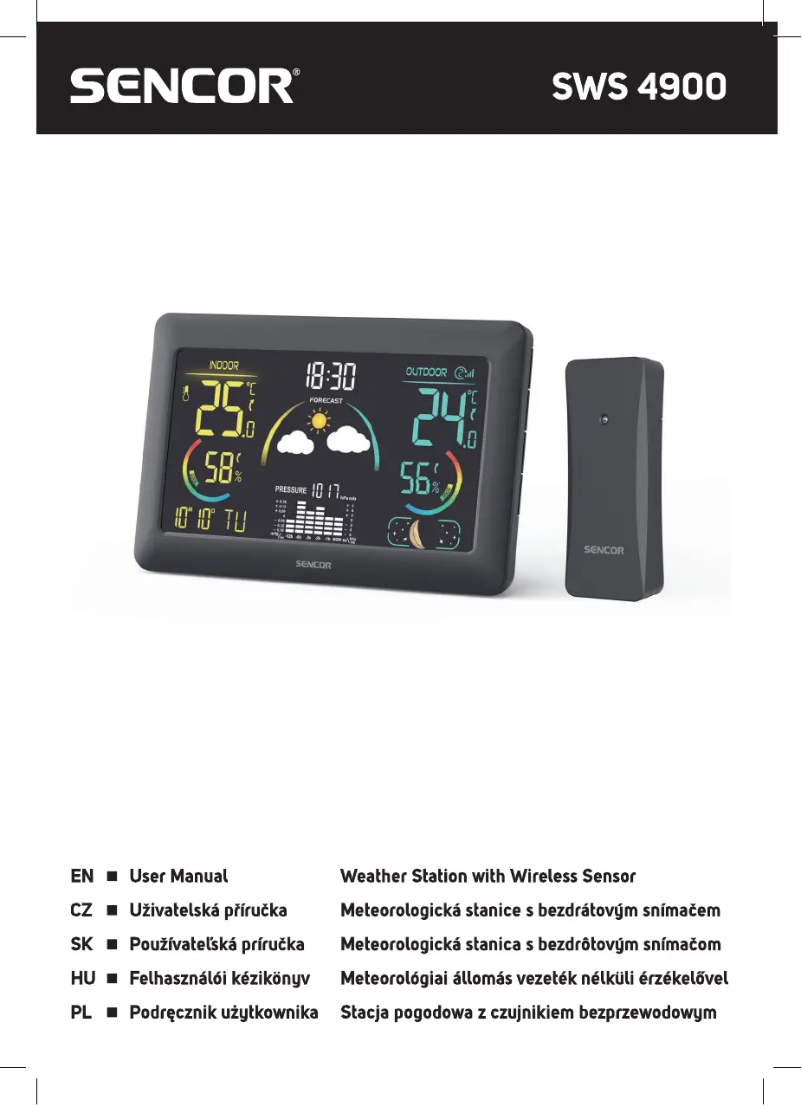 Page 1 de la notice Manuel utilisateur Sencor SWS 4900