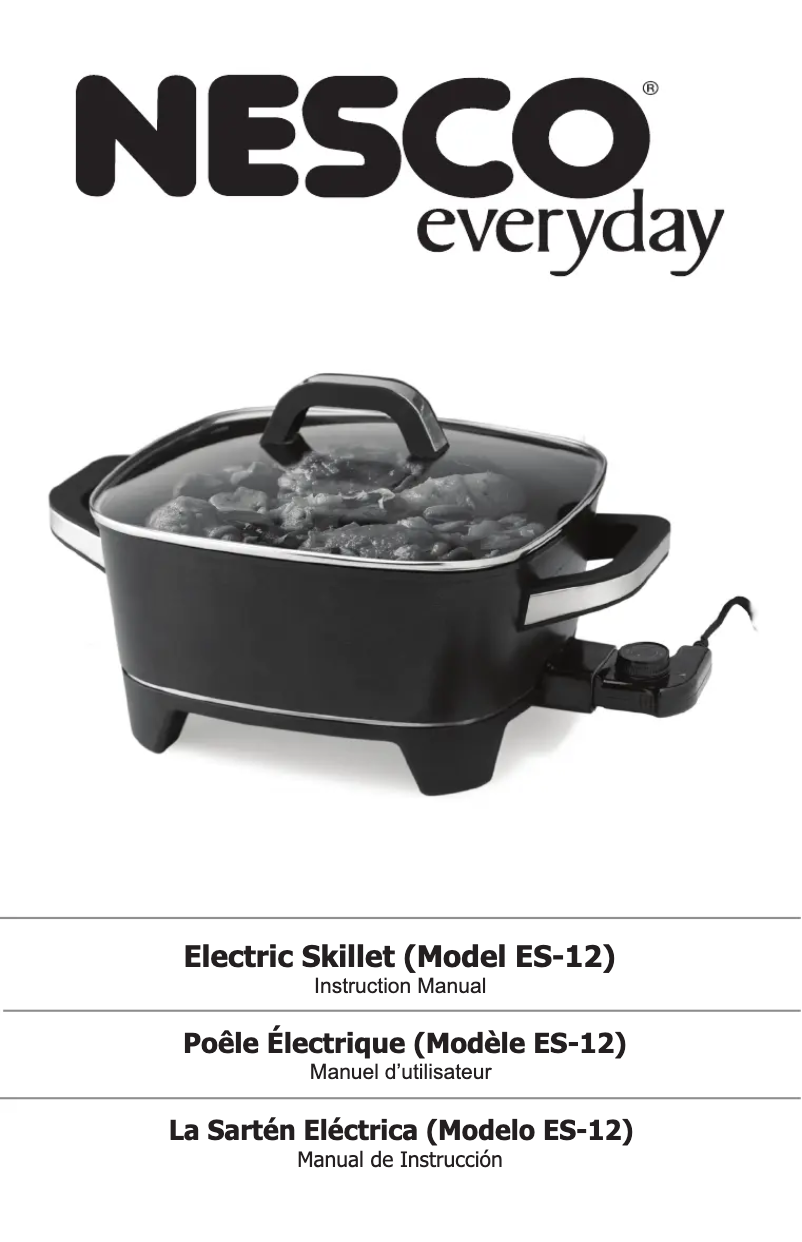 Imagen de la primera página del manual del dispositivo ES-12