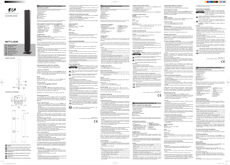 Image de la première page du manuel de l'appareil M-1180 BTW