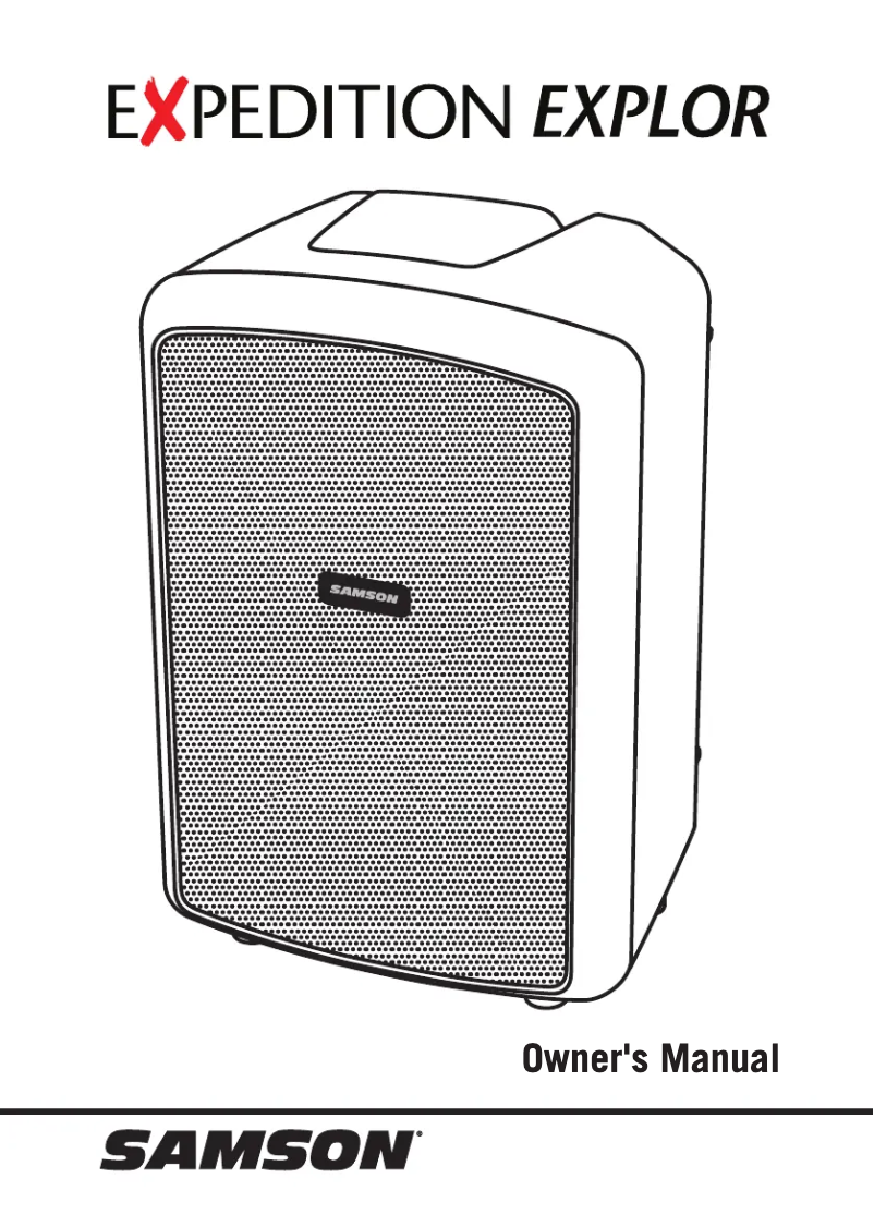 Page n°1 - Manuel utilisateur Samson Expedition Explor