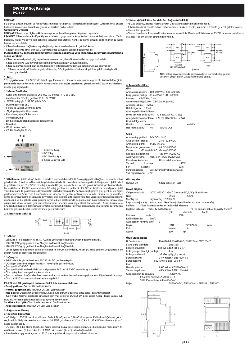 Image de la première page du manuel de l'appareil PS-722