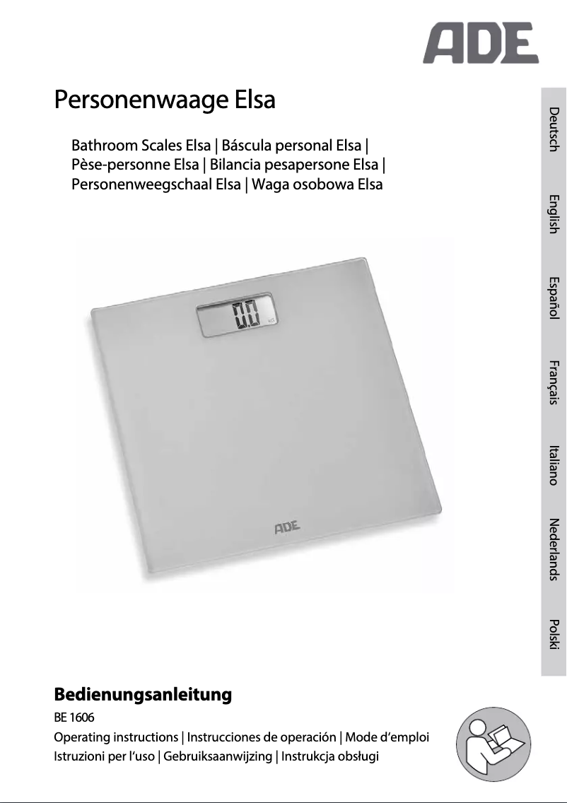 Page 1 de la notice Manuel utilisateur ADE Elsa BE 1606