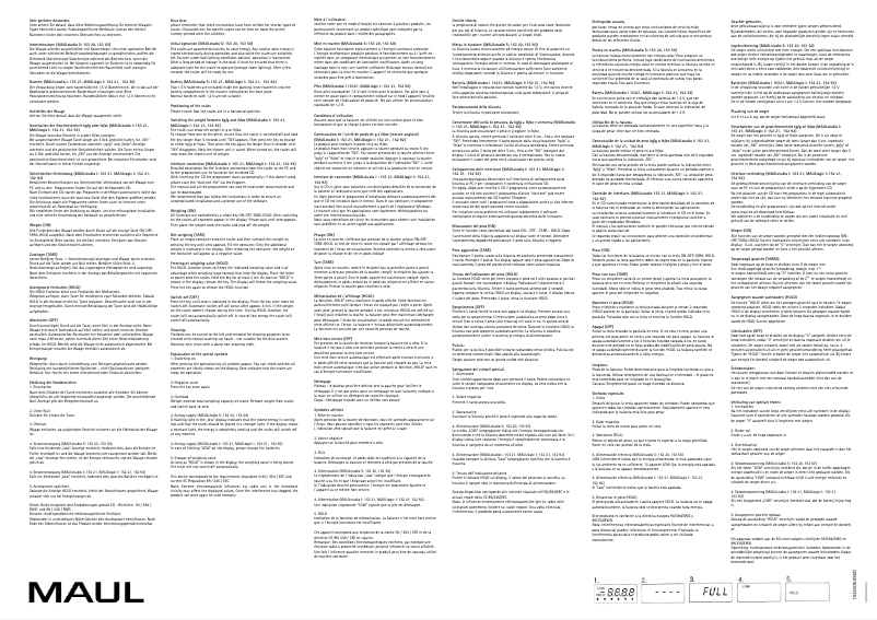 Page 1 de la notice Manuel utilisateur MAUL Studio S