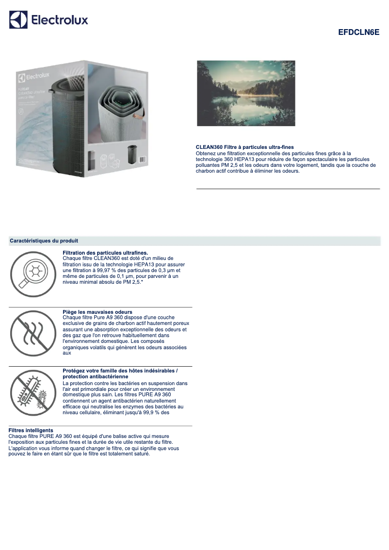 Page n°1 - Manuel utilisateur Electrolux EFDCLN6E