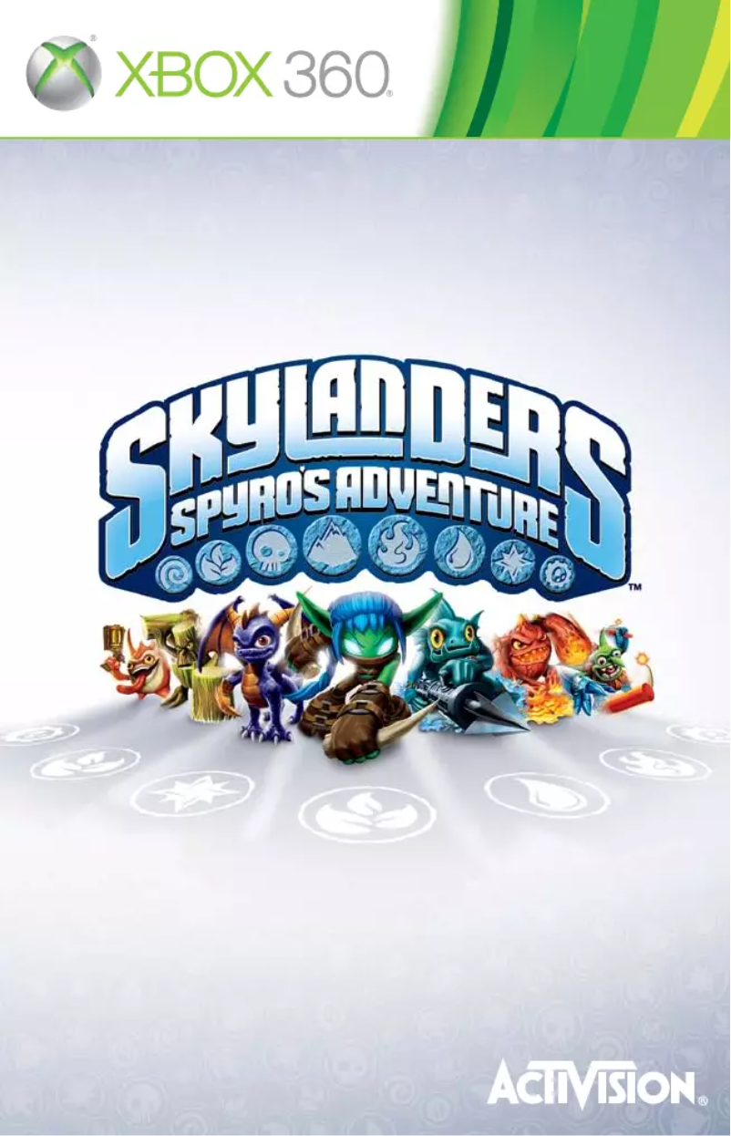 Image de la première page du manuel de l'appareil Skylanders - Spyros Adventure (Xbox 360)