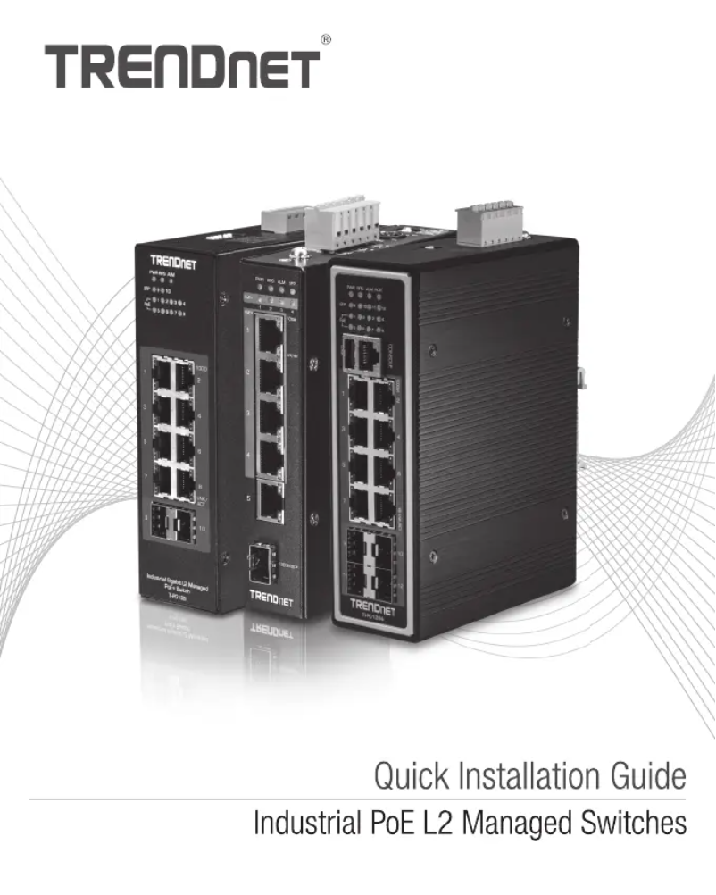 Page 1 de la notice Manuel utilisateur TRENDnet TI-PG102I