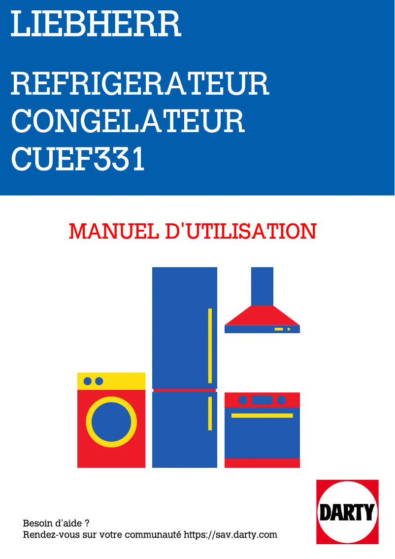 Image de la première page du manuel de l'appareil CUEF331