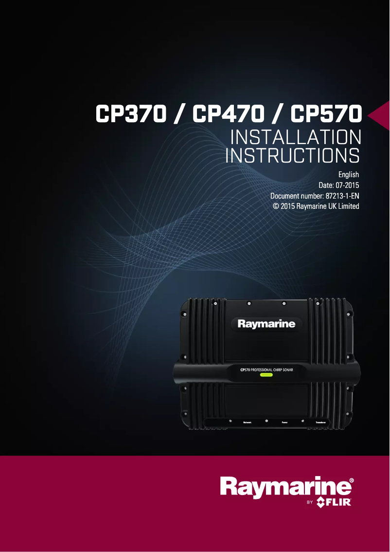 Image de la première page du manuel de l'appareil CP370