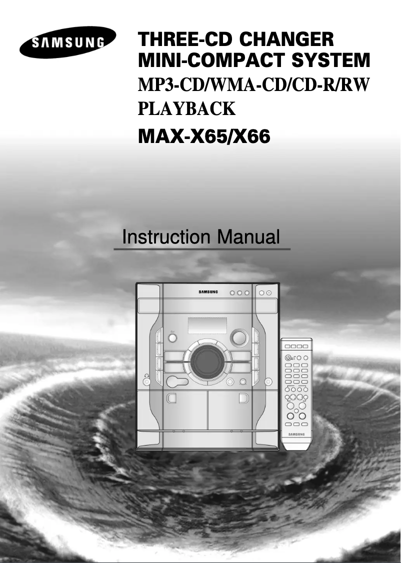 Page n°1 - Manuel utilisateur Samsung MAX-X66