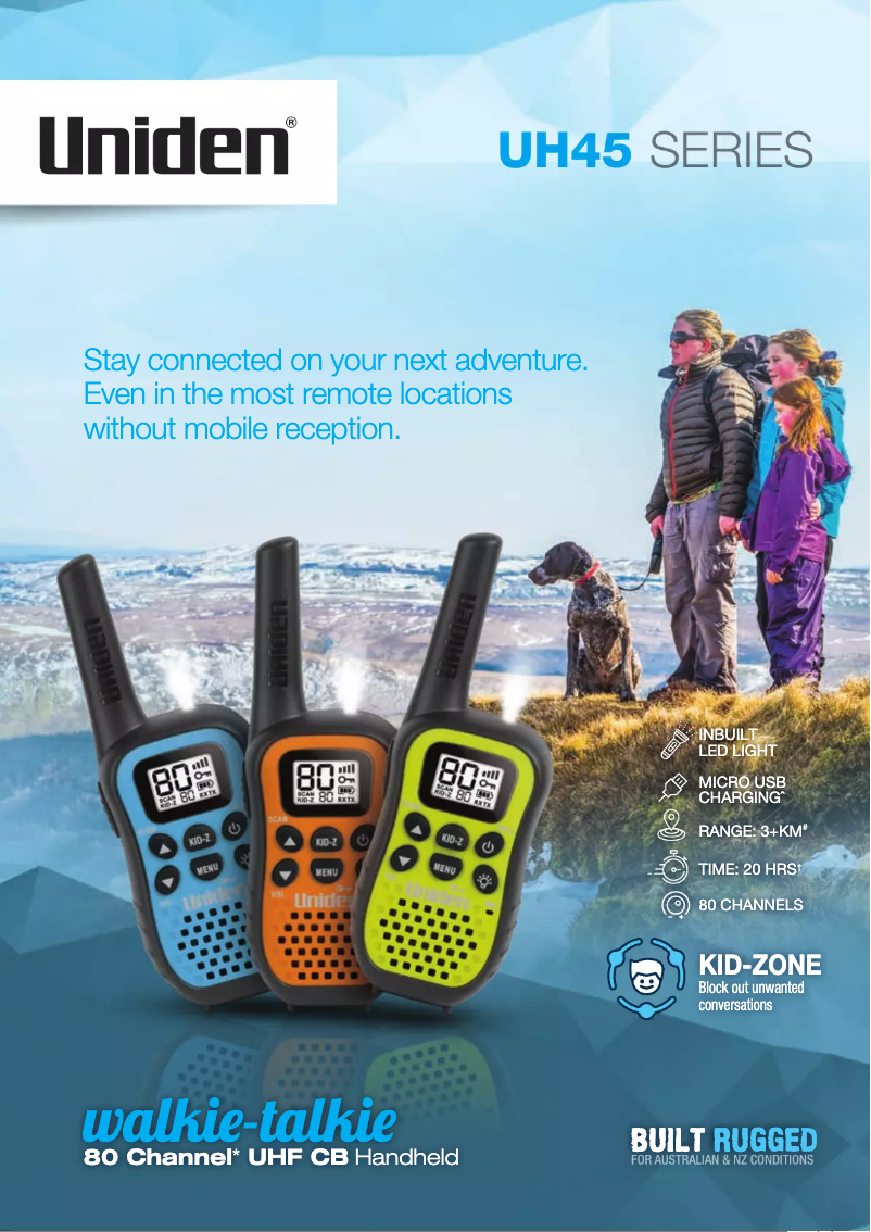 Image de la première page du manuel de l'appareil UH45-4