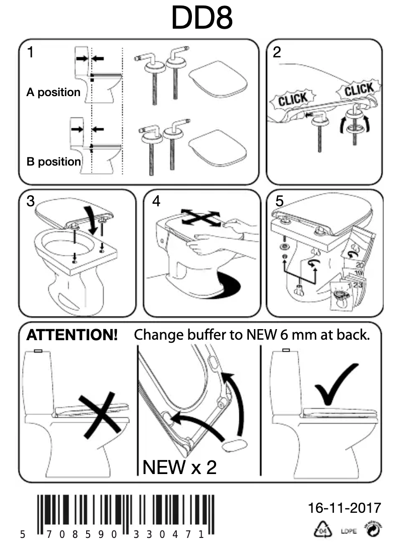 Página 1 del manual Manual de usuario Pressalit Code