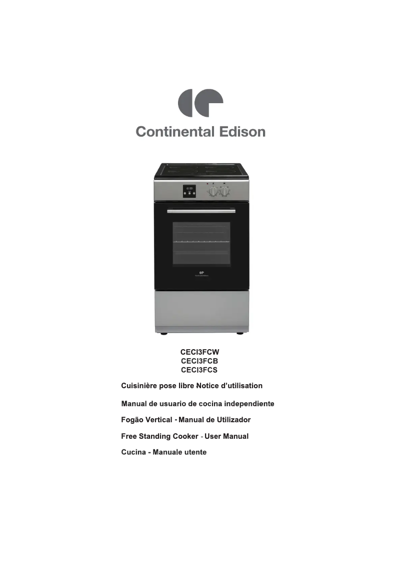 Page 1 de la notice Manuel utilisateur Continental Edison CECI3FCS