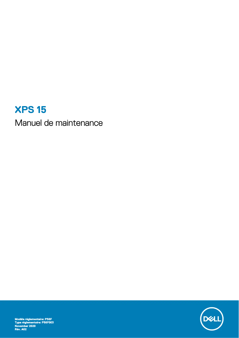 Image de la première page du manuel de l'appareil XPS 15 7590