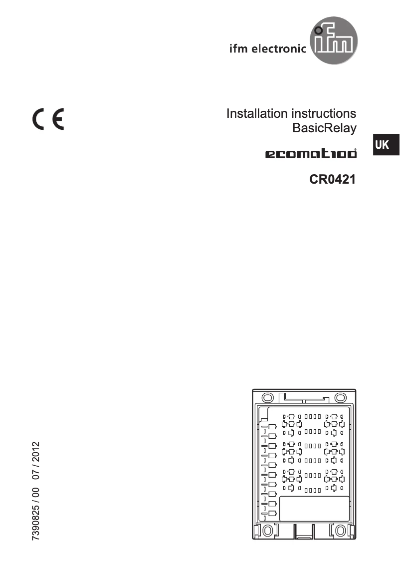 Image de la première page du manuel de l'appareil EC0457