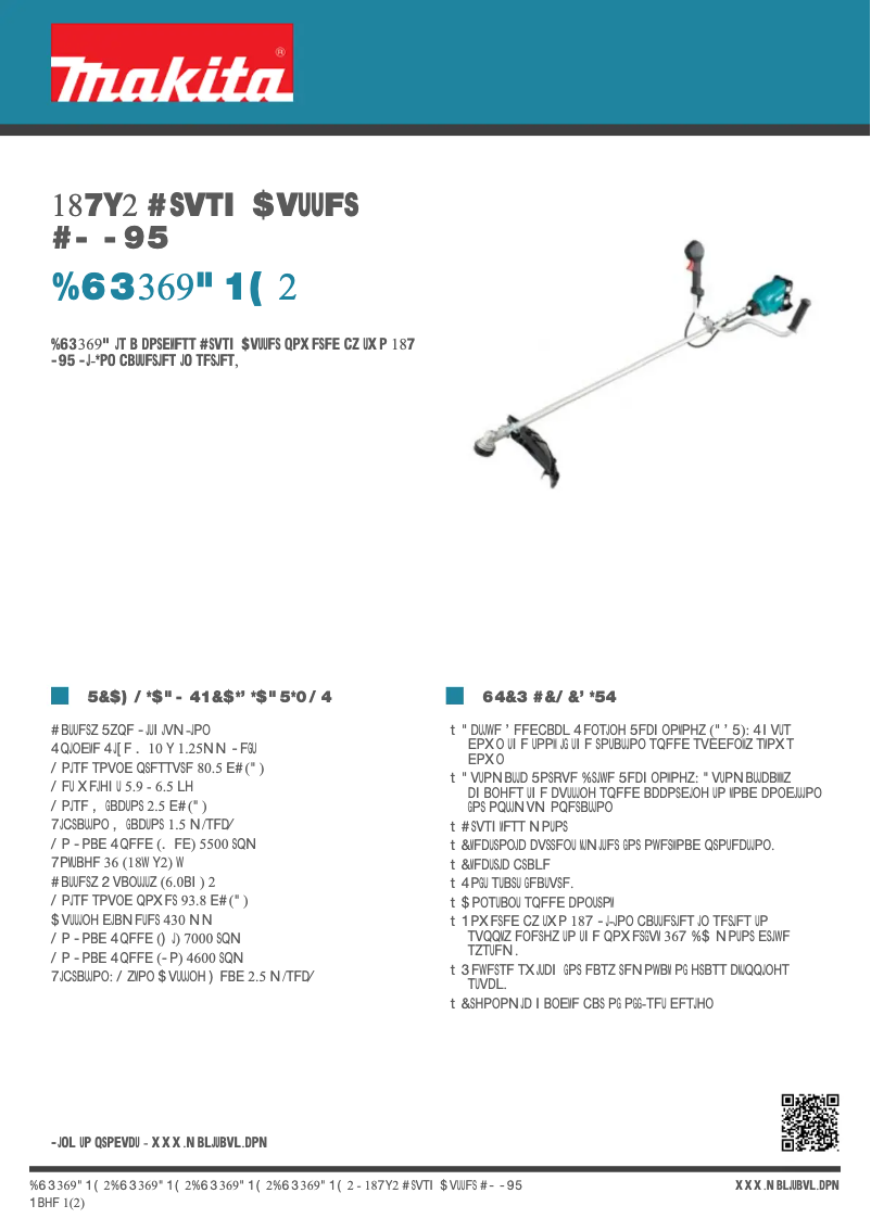 Image de la première page du manuel de l'appareil DUR369APG2