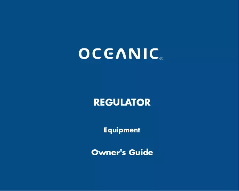 Image de la première page du manuel de l'appareil Regulator