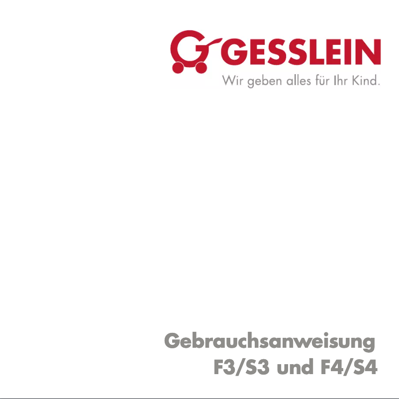 Page n°1 - Manuel utilisateur Gesslein F4