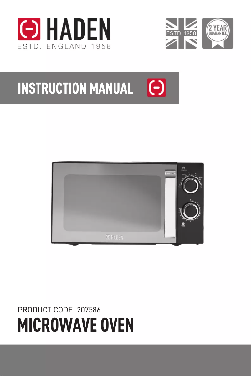 Page 1 de la notice Manuel utilisateur Haden 207586