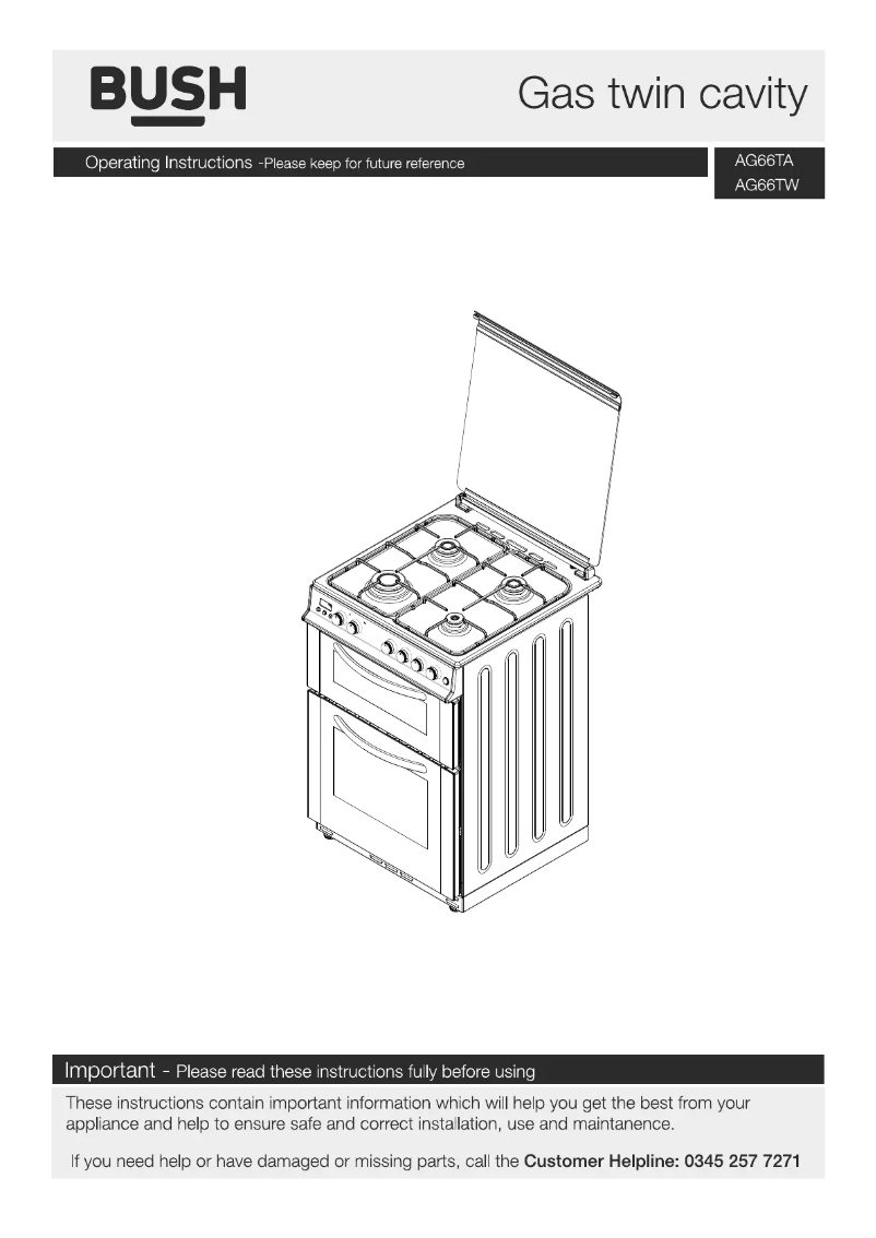 Image de la première page du manuel de l'appareil AG66TA