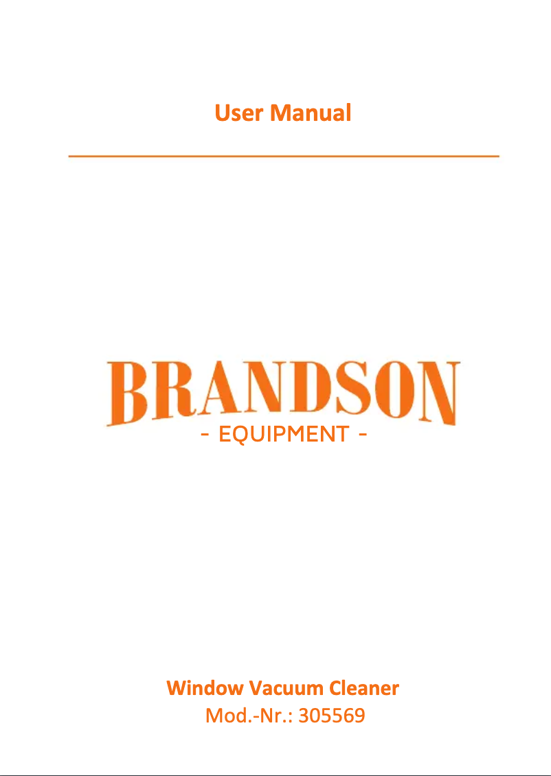 Page n°1 - Manuel utilisateur Brandson 305569