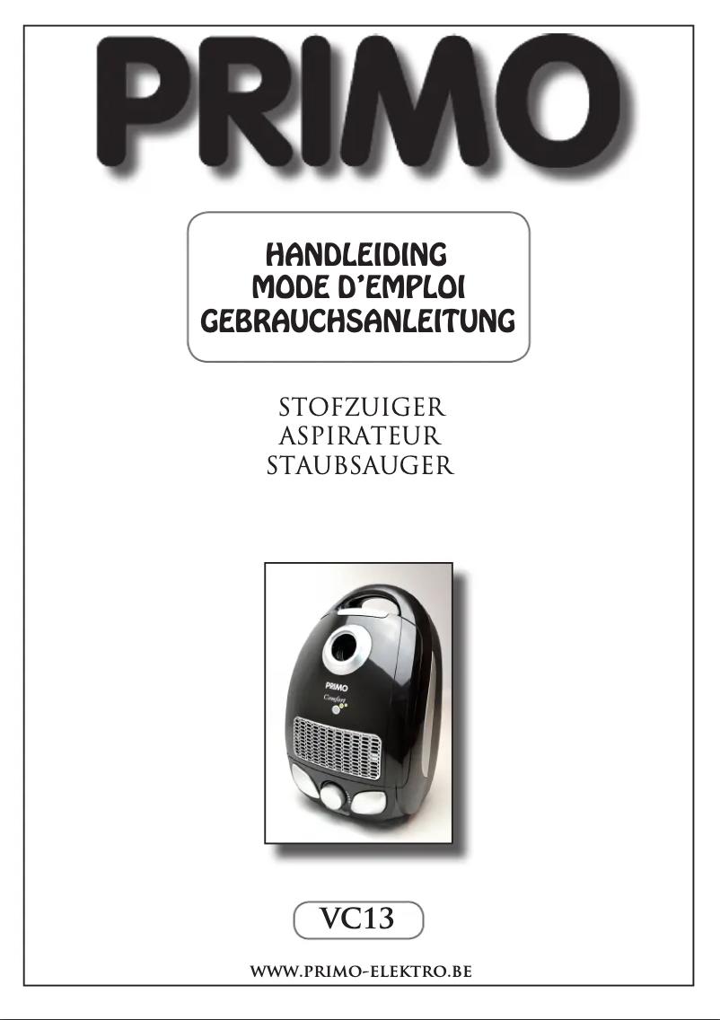 Image de la première page du manuel de l'appareil VC13