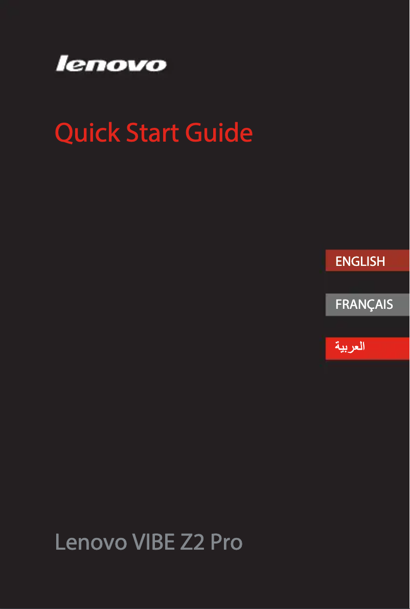 Page 1 de la notice Manuel utilisateur Lenovo K920