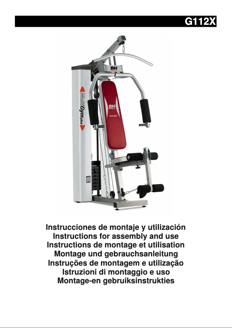 Page 1 de la notice Manuel utilisateur BH Fitness Multigym Plus G112X