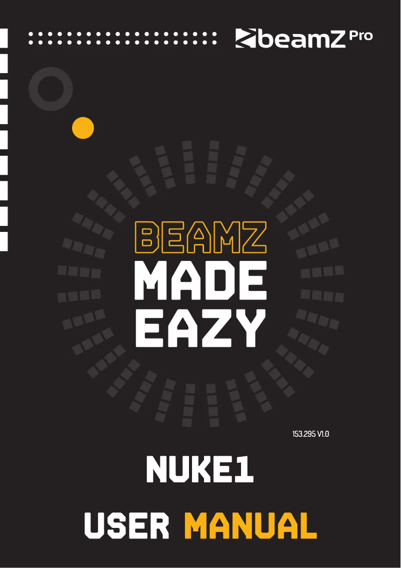 Page n°1 - Manuel utilisateur BeamZ NUKE1