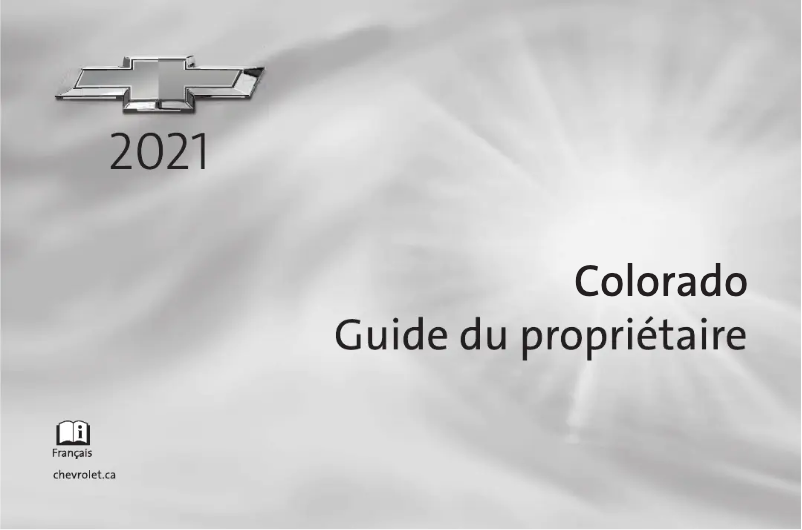 Page 1 de la notice Manuel utilisateur Chevrolet Colorado (2021)