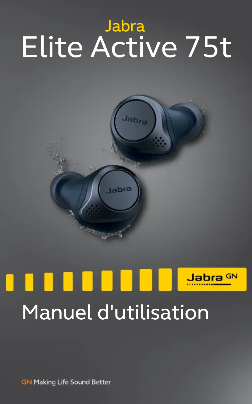 Page 1 de la notice Manuel utilisateur Jabra Elite Active 75t