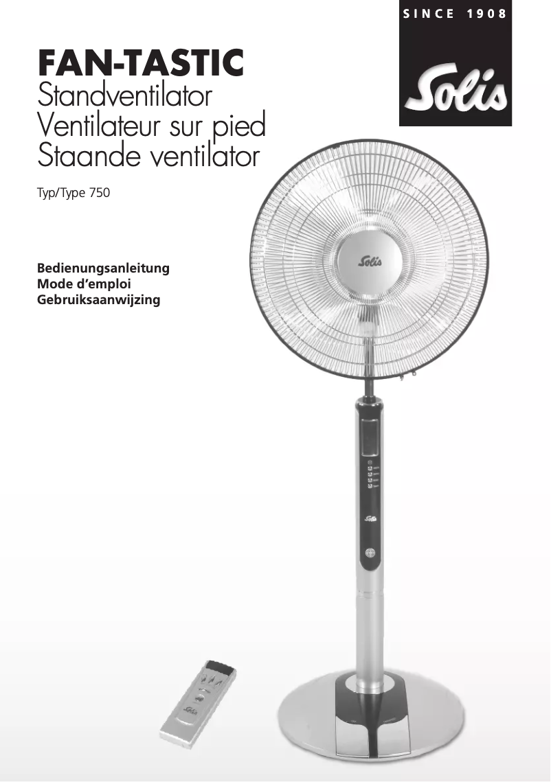 Page 1 of the manual User Manual Solis Fan-Tastic 750