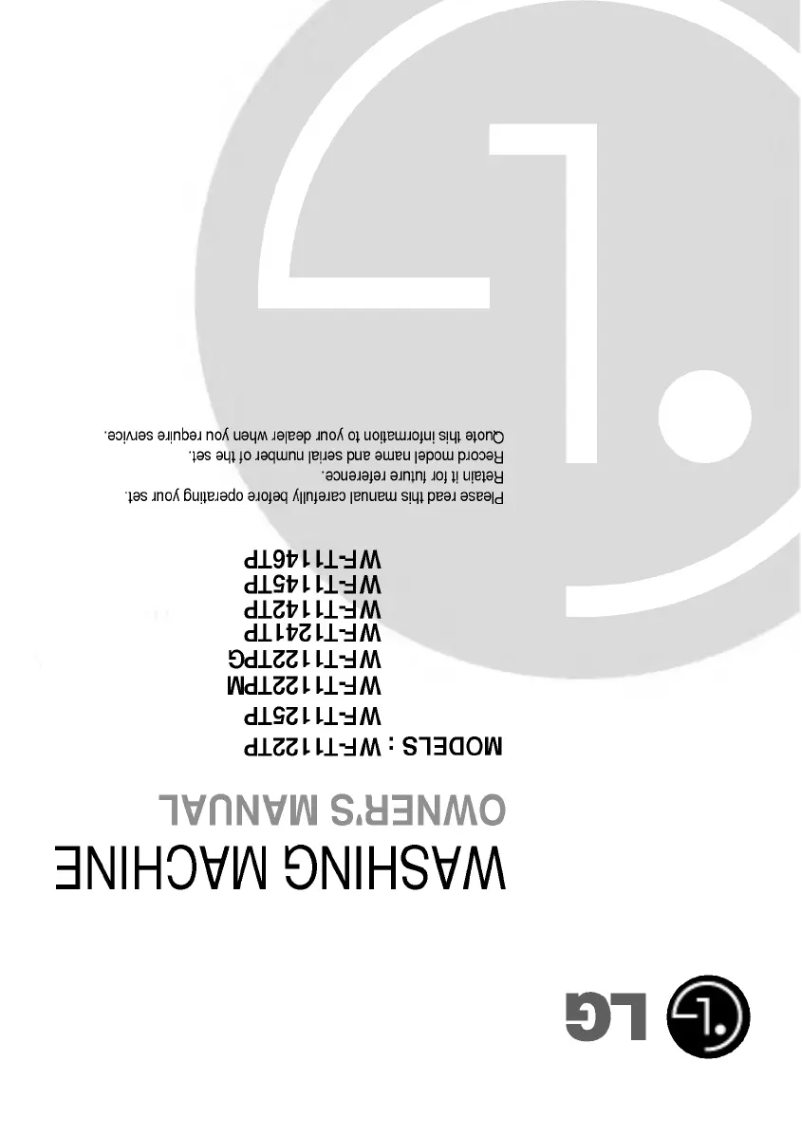 Image de la première page du manuel de l'appareil WF-T1146TP