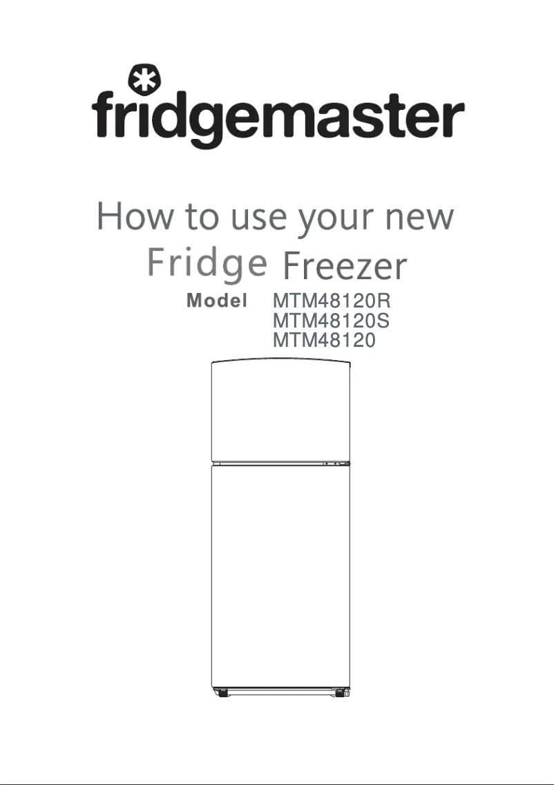 Page n°1 - Manuel utilisateur Fridgemaster MTM48120FS