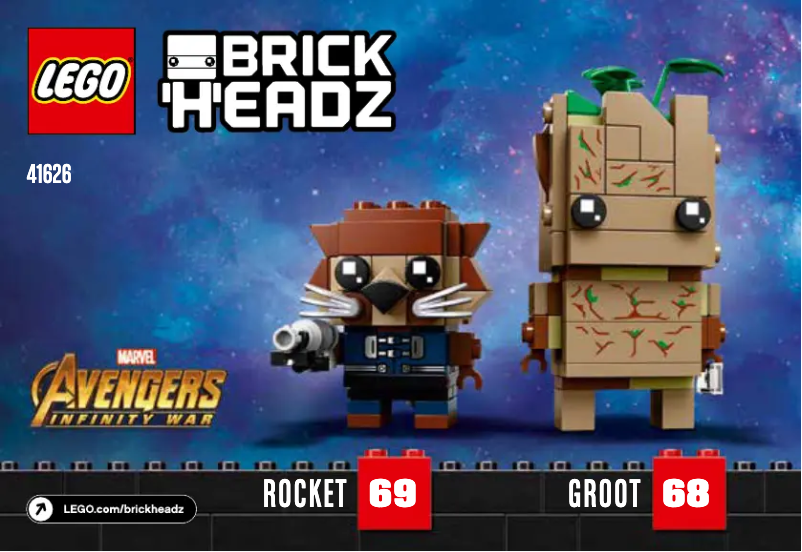 Page 1 de la notice Manuel utilisateur Lego BrickHeadz 41626